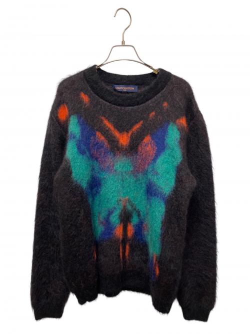 LOUIS VUITTON（ルイ ヴィトン）LOUIS VUITTON (ルイ ヴィトン) バタフライモチーフニット ブラック サイズ:Ｍの古着・服飾アイテム