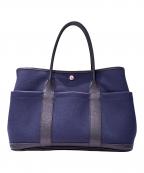 HERMESエルメス）の古着「ガーデンパーティポケット36 PM/X刻印：2016」｜ブルーマリン×ノワール