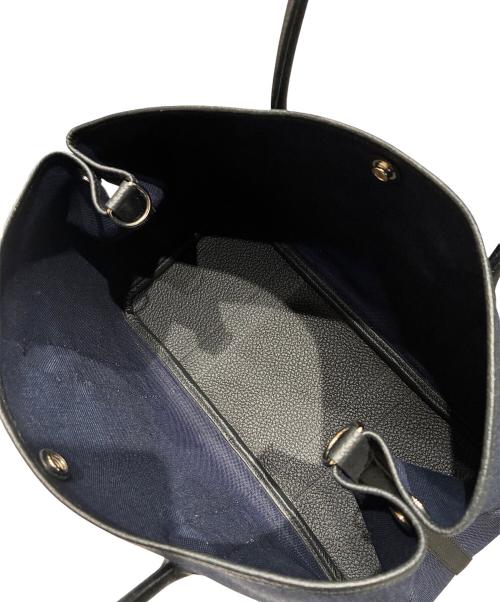 HERMES（エルメス）HERMES (エルメス) ガーデンパーティポケット36 PM/X刻印：2016 ブルーマリン×ノワール サイズ:36（PM）の古着・服飾アイテム