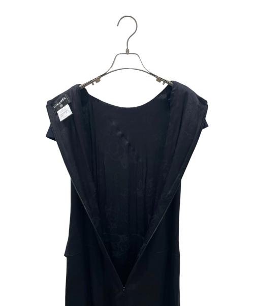 CHANEL（シャネル）CHANEL (シャネル) P41 バイカラーワンピース ブラック×ネイビー サイズ:36の古着・服飾アイテム