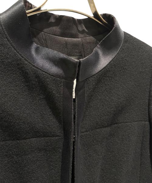 CHANEL（シャネル）CHANEL (シャネル) ココマークボタン付きウールノーカラーコート ブラック サイズ:38の古着・服飾アイテム