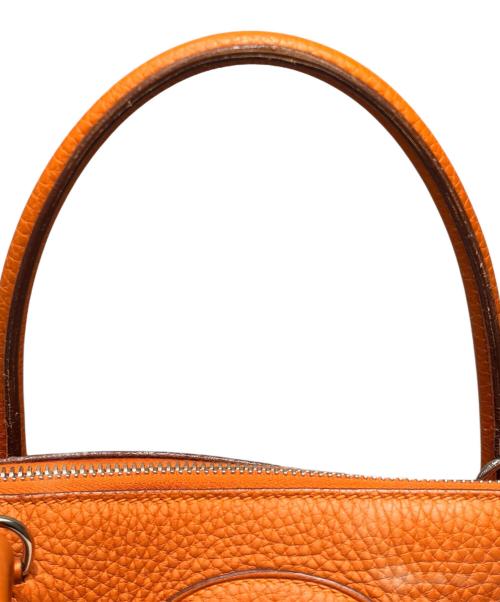 HERMES（エルメス）HERMES (エルメス) ボリード 31/シルバー金具/トリヨンクレマンス/オレンジ系/□J刻印/2006年 オレンジ系×シルバー金具 サイズ:31の古着・服飾アイテム