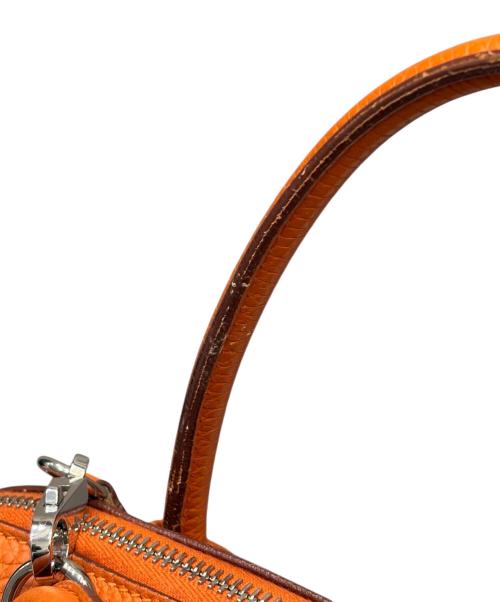 HERMES（エルメス）HERMES (エルメス) ボリード 31/シルバー金具/トリヨンクレマンス/オレンジ系/□J刻印/2006年 オレンジ系×シルバー金具 サイズ:31の古着・服飾アイテム