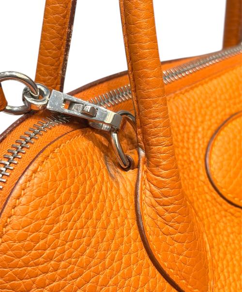HERMES（エルメス）HERMES (エルメス) ボリード 31/シルバー金具/トリヨンクレマンス/オレンジ系/□J刻印/2006年 オレンジ系×シルバー金具 サイズ:31の古着・服飾アイテム