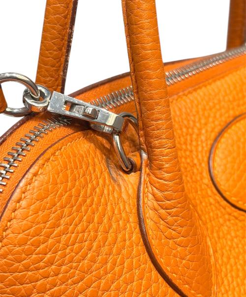 HERMES（エルメス）HERMES (エルメス) ボリード 31/シルバー金具/トリヨンクレマンス/オレンジ系/□J刻印/2006年 オレンジ系×シルバー金具 サイズ:31の古着・服飾アイテム