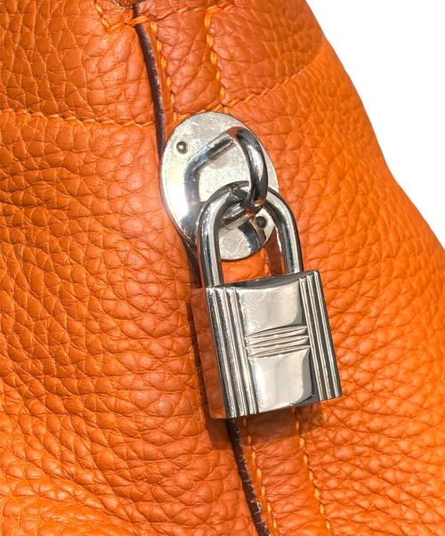 HERMES（エルメス）HERMES (エルメス) ボリード 31/シルバー金具/トリヨンクレマンス/オレンジ系/□J刻印/2006年 オレンジ系×シルバー金具 サイズ:31の古着・服飾アイテム
