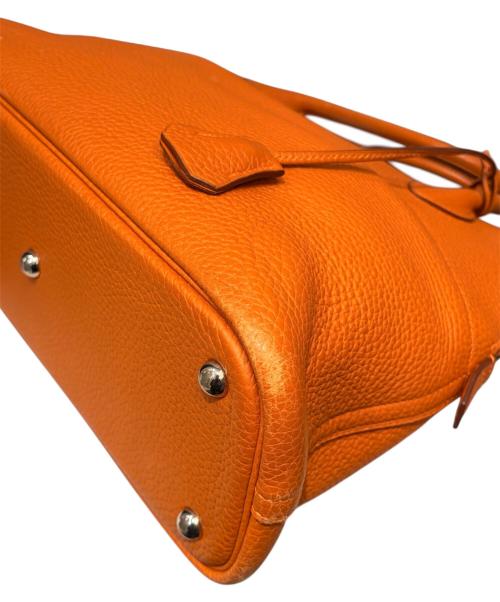 HERMES（エルメス）HERMES (エルメス) ボリード 31/シルバー金具/トリヨンクレマンス/オレンジ系/□J刻印/2006年 オレンジ系×シルバー金具 サイズ:31の古着・服飾アイテム