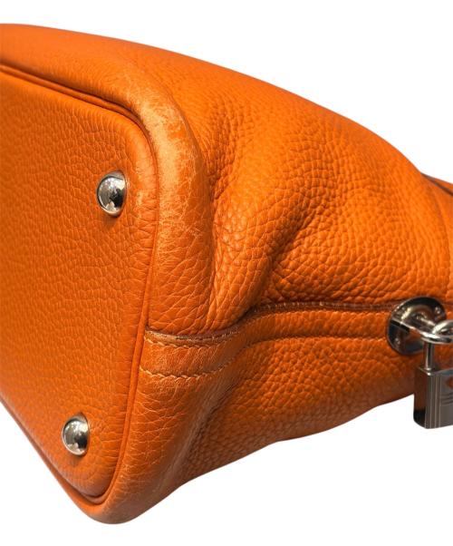 HERMES（エルメス）HERMES (エルメス) ボリード 31/シルバー金具/トリヨンクレマンス/オレンジ系/□J刻印/2006年 オレンジ系×シルバー金具 サイズ:31の古着・服飾アイテム