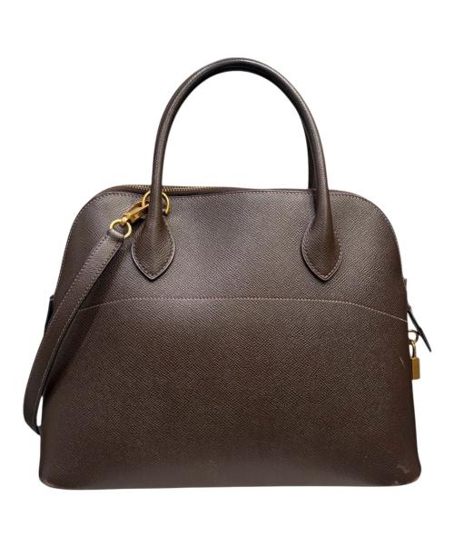 HERMES（エルメス）HERMES (エルメス) ボリード 31/ゴールド金具/クシュベル/ブラウン系/□D刻印/2000年 ブラウン系×ゴールド金具 サイズ:31の古着・服飾アイテム