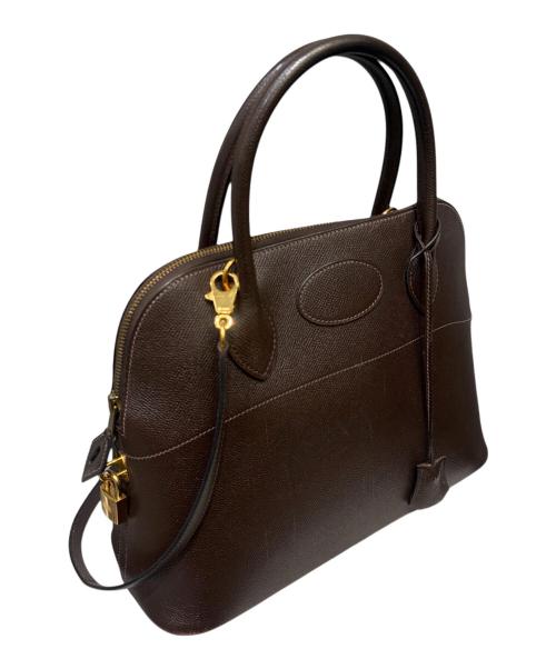 HERMES（エルメス）HERMES (エルメス) ボリード 31/ゴールド金具/クシュベル/ブラウン系/□D刻印/2000年 ブラウン系×ゴールド金具 サイズ:31の古着・服飾アイテム