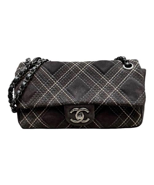 CHANEL（シャネル）CHANEL (シャネル) ワイルドステッチ25/スウェードチェーンショルダーバッグ グレーの古着・服飾アイテム