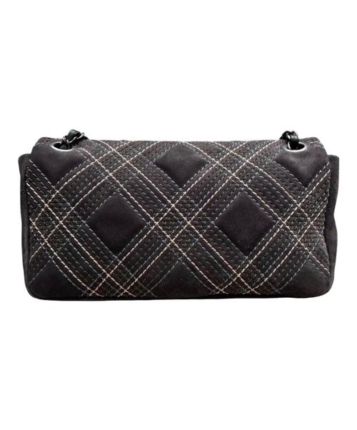 CHANEL（シャネル）CHANEL (シャネル) ワイルドステッチ25/スウェードチェーンショルダーバッグ グレーの古着・服飾アイテム