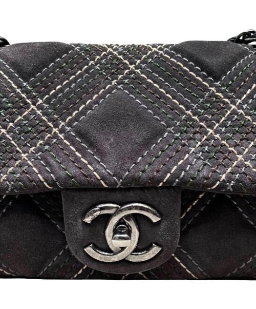CHANEL（シャネル）CHANEL (シャネル) ワイルドステッチ25/スウェードチェーンショルダーバッグ グレーの古着・服飾アイテム