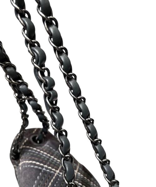 CHANEL（シャネル）CHANEL (シャネル) ワイルドステッチ25/スウェードチェーンショルダーバッグ グレーの古着・服飾アイテム