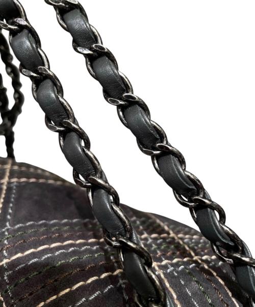 CHANEL（シャネル）CHANEL (シャネル) ワイルドステッチ25/スウェードチェーンショルダーバッグ グレーの古着・服飾アイテム