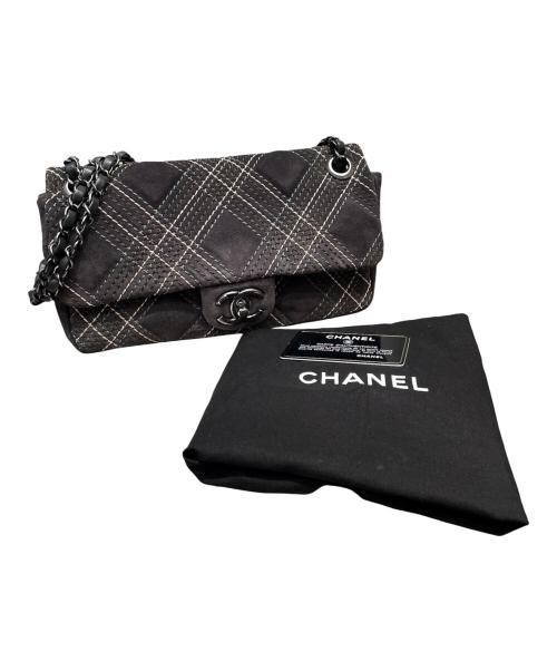 CHANEL（シャネル）CHANEL (シャネル) ワイルドステッチ25/スウェードチェーンショルダーバッグ グレーの古着・服飾アイテム