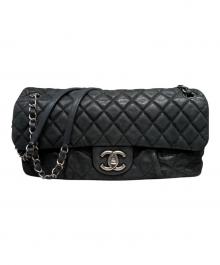 CHANEL（シャネル）の古着「マトラッセ シングルフラップ30」｜ブラック