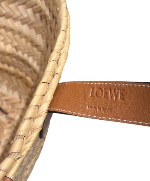 LOEWE（ロエベ）LOEWE (ロエベ) バスケットバッグ スモール / ビジュー付 ナチュラルの古着・服飾アイテム