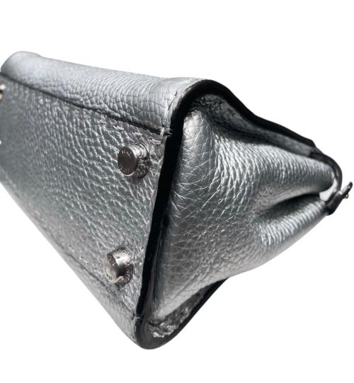 FENDI（フェンディ）FENDI (フェンディ) PEEKABOO MINI/ピーカブー ミニ/ショルダーバッグ/セレリアバッグ シルバー サイズ:MINI/ミニの古着・服飾アイテム