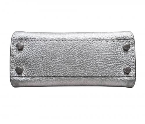 FENDI（フェンディ）FENDI (フェンディ) PEEKABOO MINI/ピーカブー ミニ/ショルダーバッグ/セレリアバッグ シルバー サイズ:MINI/ミニの古着・服飾アイテム