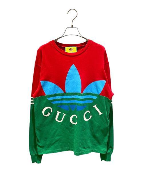GUCCI（グッチ）GUCCI (グッチ) adidas (アディダス) 長袖カットソー マルチカラー サイズ:XSの古着・服飾アイテム