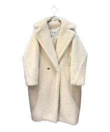MaxMara（マックスマーラ）の古着「テディベアコート/TEDGIRL/アルパカウール混」｜ホワイト