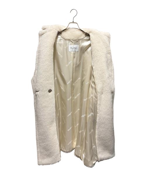 MaxMara（マックスマーラ）MaxMara (マックスマーラ) テディベアコート/TEDGIRL/アルパカウール混 ホワイト サイズ:XSの古着・服飾アイテム