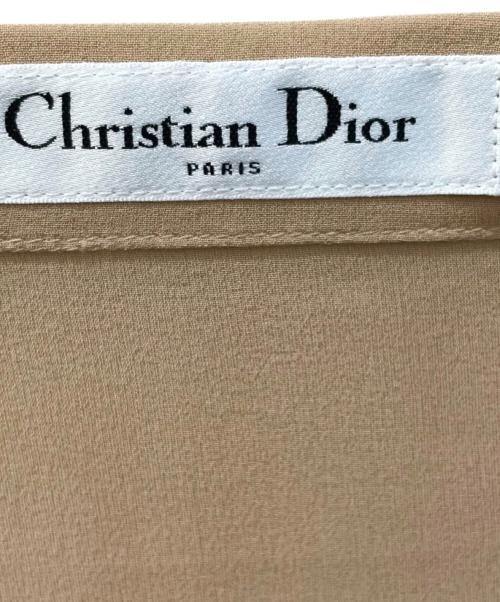 Christian Dior（クリスチャン ディオール）Christian Dior (クリスチャン ディオール) プレタポルテ ニットレース スカート ベージュ サイズ:36の古着・服飾アイテム