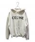 CELINE（セリーヌ）の古着「CELINEロゴルーズフーディー」｜ホワイト