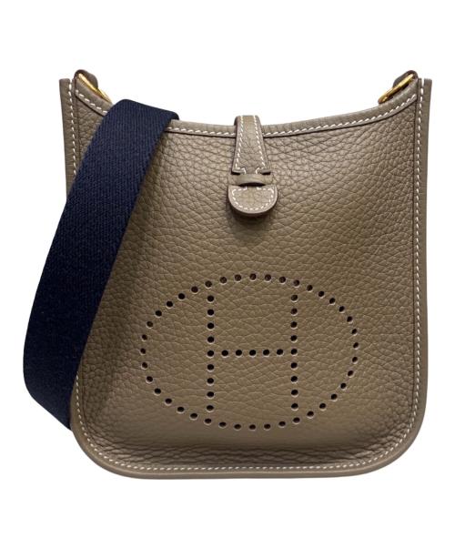 HERMES（エルメス）HERMES (エルメス) エブリン TPM/ゴールド金具/トリヨンクレマンス/エトゥープ/W刻印 エトゥープ サイズ:TPMの古着・服飾アイテム