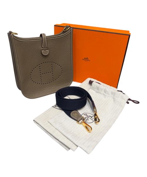HERMES（エルメス）HERMES (エルメス) エブリン TPM/ゴールド金具/トリヨンクレマンス/エトゥープ/W刻印 エトゥープ サイズ:TPMの古着・服飾アイテム