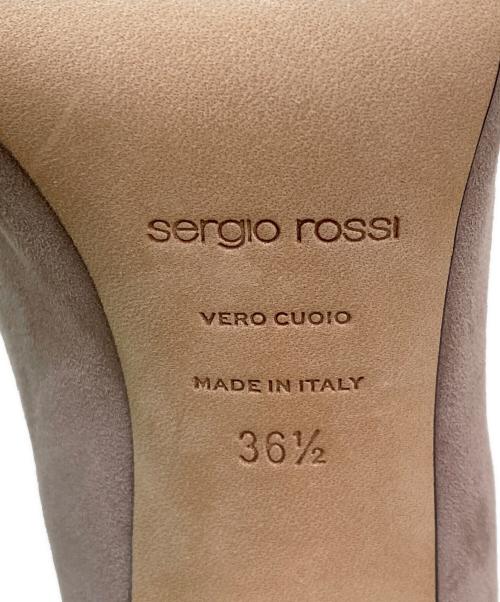 sergio rossi（セルジオロッシ）sergio rossi (セルジオロッシ) フリンジサンダル ブラウン サイズ:36 1/2の古着・服飾アイテム