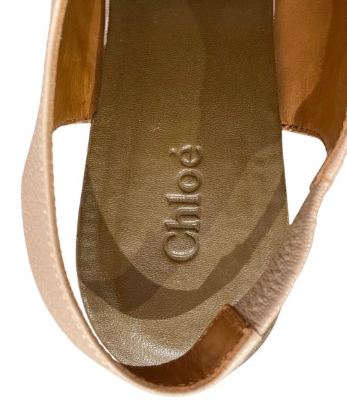 Chloe（クロエ）Chloe (クロエ) ウェッジソールサンダル ベージュ サイズ:37の古着・服飾アイテム