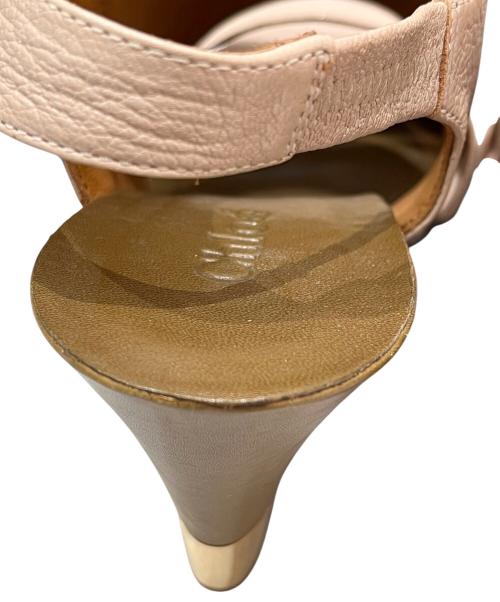 Chloe（クロエ）Chloe (クロエ) ウェッジソールサンダル ベージュ サイズ:37の古着・服飾アイテム