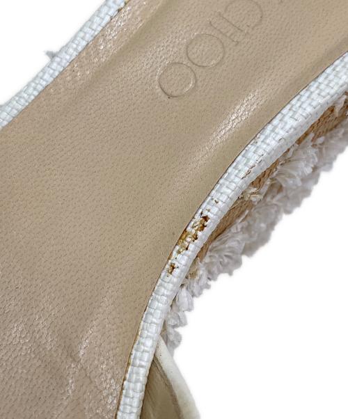 JIMMY CHOO（ジミーチュウ）JIMMY CHOO (ジミーチュウ) コルクウェッジサンダル ベージュ サイズ:36 1/2の古着・服飾アイテム