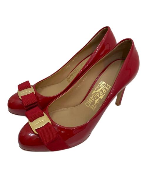 Ferragamo（フェラガモ）Ferragamo (フェラガモ) ハイヒールパンプス レッド サイズ:6の古着・服飾アイテム