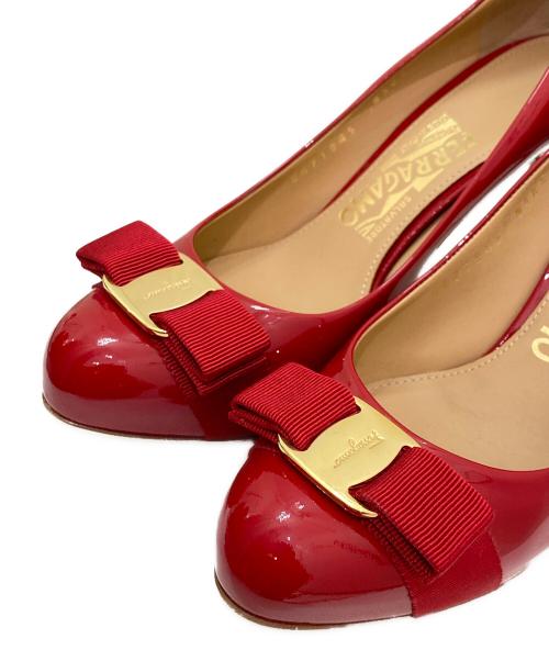 Ferragamo（フェラガモ）Ferragamo (フェラガモ) ハイヒールパンプス レッド サイズ:6の古着・服飾アイテム
