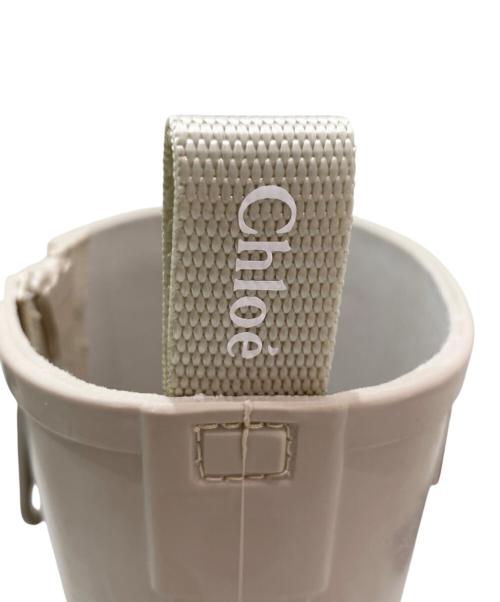 Chloe（クロエ）Chloe (クロエ) レインブーツ ベージュ サイズ:37の古着・服飾アイテム