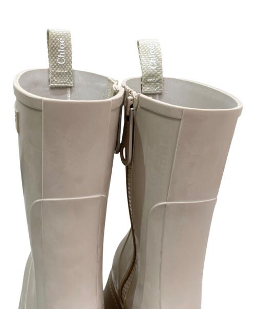 Chloe（クロエ）Chloe (クロエ) レインブーツ ベージュ サイズ:37の古着・服飾アイテム