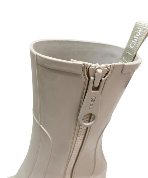Chloe（クロエ）Chloe (クロエ) レインブーツ ベージュ サイズ:37の古着・服飾アイテム