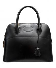 HERMES（エルメス）の古着「ボリード 31/ゴールド金具/カーフ/ノワール/□A刻印/1997年」｜ブラック×ゴールド金具