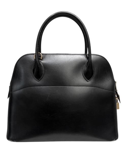 HERMES（エルメス）HERMES (エルメス) ボリード 31/ゴールド金具/カーフ/ノワール/□A刻印/1997年 ブラック×ゴールド金具 サイズ:31の古着・服飾アイテム