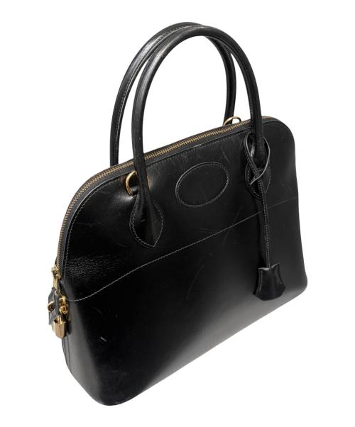 HERMES（エルメス）HERMES (エルメス) ボリード 31/ゴールド金具/カーフ/ノワール/□A刻印/1997年 ブラック×ゴールド金具 サイズ:31の古着・服飾アイテム