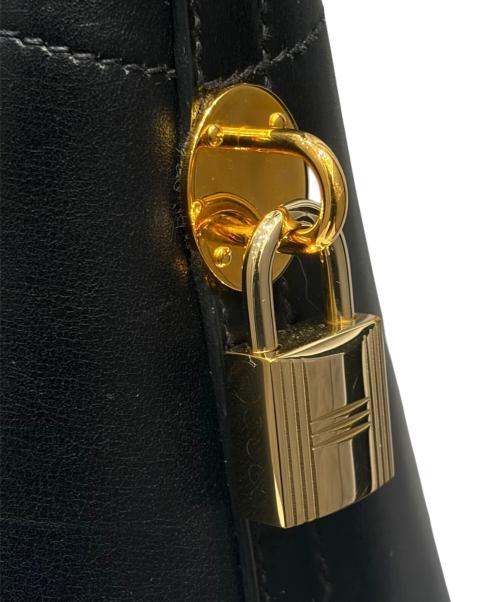 HERMES（エルメス）HERMES (エルメス) ボリード 31/ゴールド金具/カーフ/ノワール/□A刻印/1997年 ブラック×ゴールド金具 サイズ:31の古着・服飾アイテム