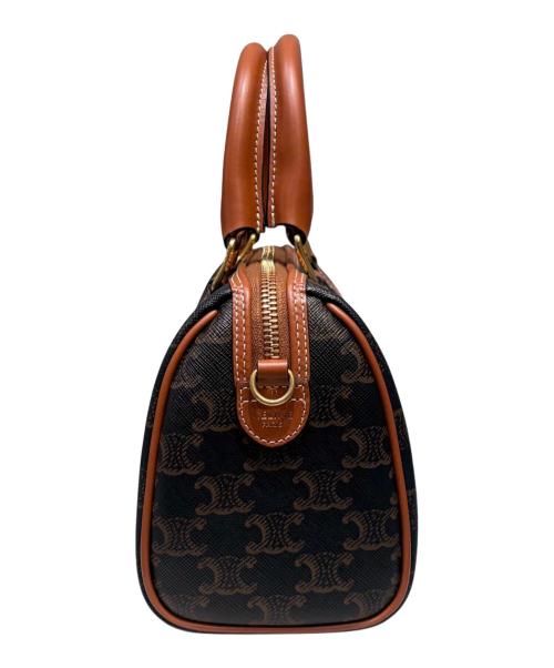 CELINE（セリーヌ）CELINE (セリーヌ) スモール ボストン ブラウンの古着・服飾アイテム