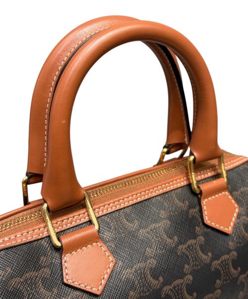 CELINE（セリーヌ）CELINE (セリーヌ) スモール ボストン ブラウンの古着・服飾アイテム
