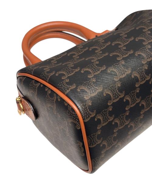 CELINE（セリーヌ）CELINE (セリーヌ) スモール ボストン ブラウンの古着・服飾アイテム