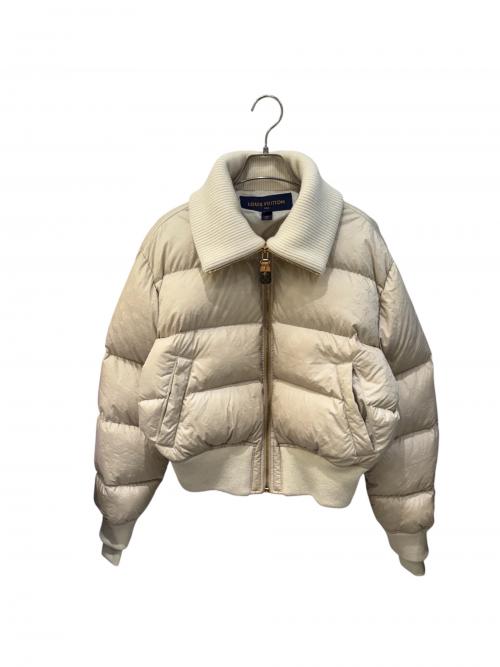 LOUIS VUITTON（ルイ ヴィトン）LOUIS VUITTON (ルイ ヴィトン) クロップドモノグラムパファジャケット/モノグラムダウンジャケット ベージュ サイズ:38の古着・服飾アイテム