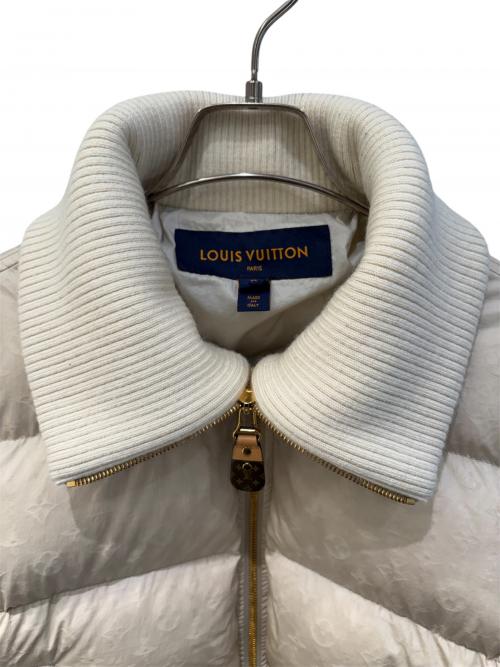 LOUIS VUITTON（ルイ ヴィトン）LOUIS VUITTON (ルイ ヴィトン) クロップドモノグラムパファジャケット/モノグラムダウンジャケット ベージュ サイズ:38の古着・服飾アイテム