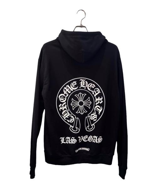 CHROME HEARTS（クロムハーツ）CHROME HEARTS (クロムハーツ) ラスベガス限定 ユニセックスホースシュージップパーカー ブラック サイズ:Ｓの古着・服飾アイテム